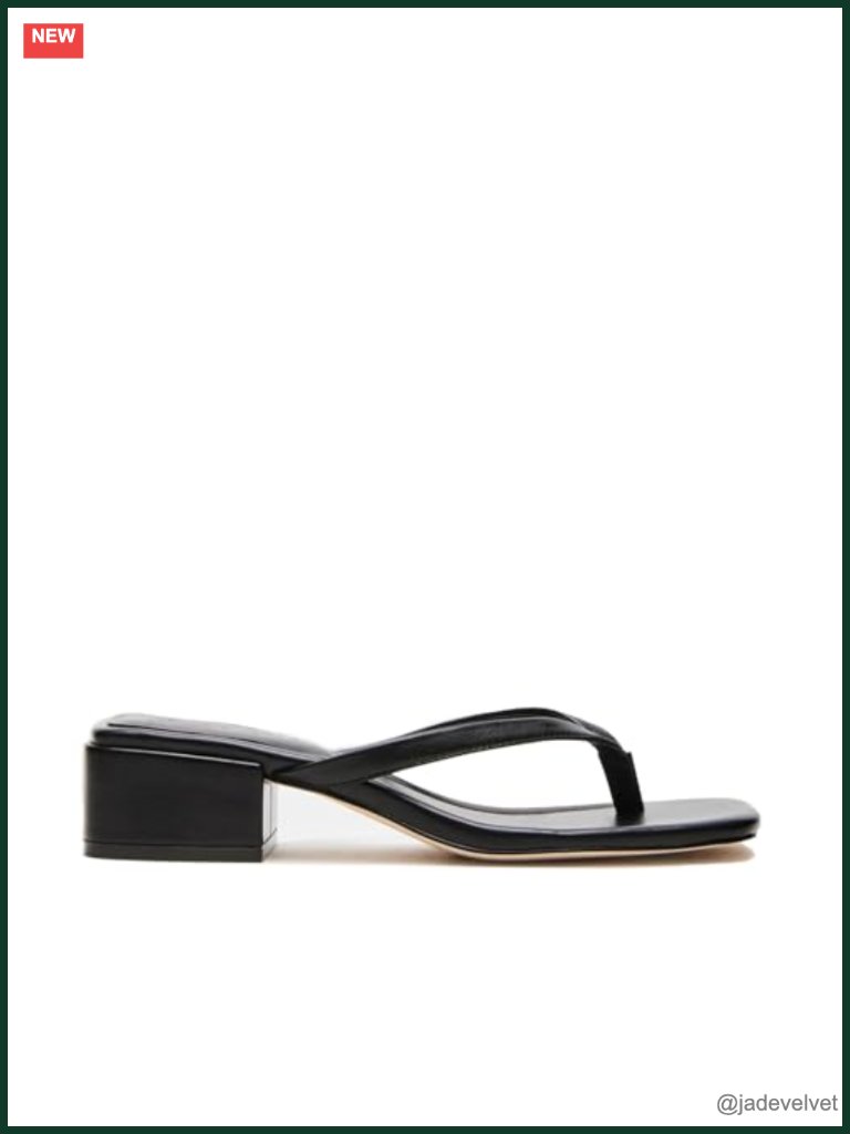 Square Open Toe Chunky Block Heel Sandals Slip On Comfortable Mules